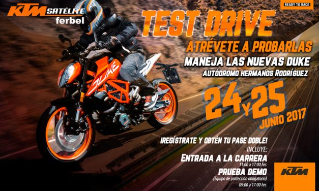 Vívelo como un profesional en el Test Drive KTM de Ferbel AHR.