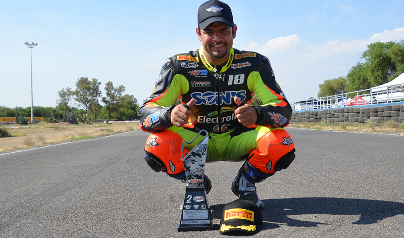 Nahún Álvarez volvió a brillar en el Campeonato Nacional de Italika Racing