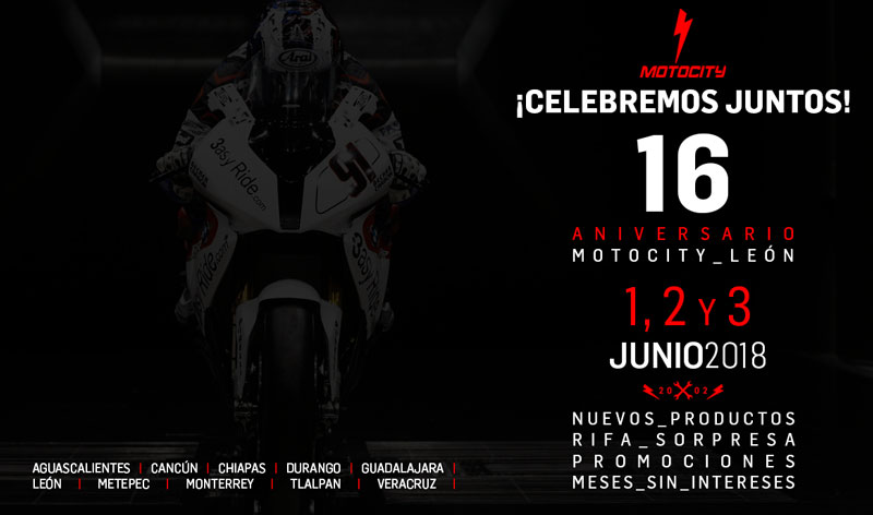 Gran celebración del 16° Aniversario de MOTOCITY
