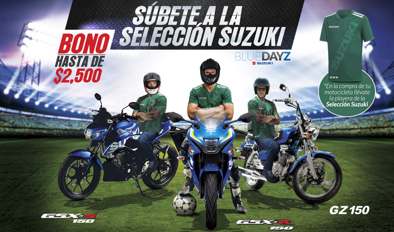 ¡Subete a la selección Suzuki!