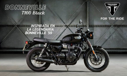 Bonneville T100 Black, con actitud urbana y elegante