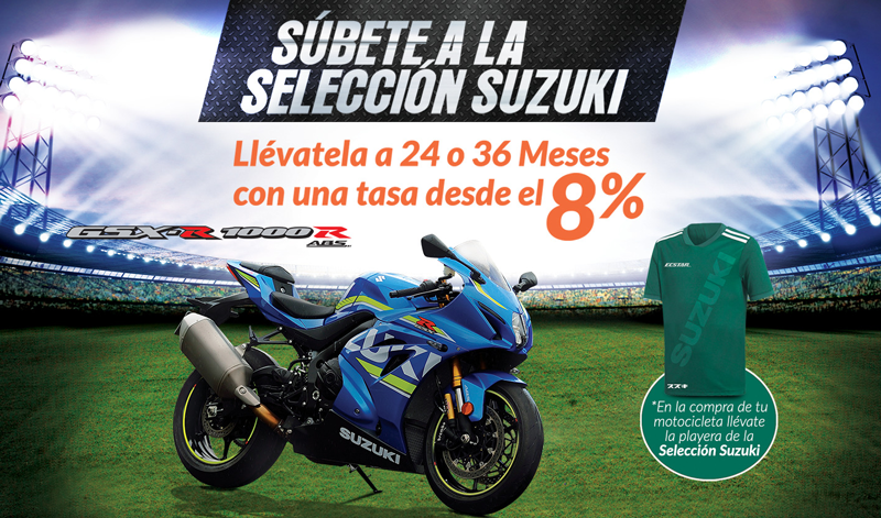 Estrena la motocicleta de tus sueños con Suzuki y Banregio