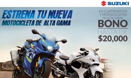 “Estrena tu nueva motocicleta de alta gama con Suzuki”