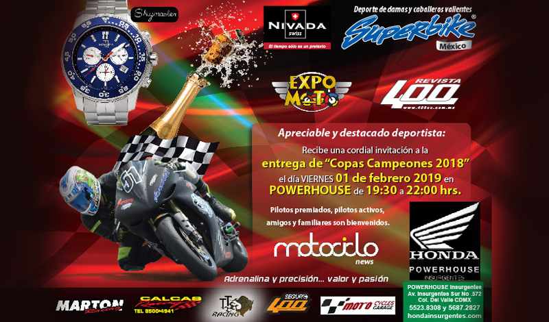 EXPO MOTO premiará a Campeones del Superbike México