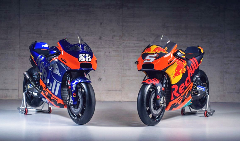 KTM se luce con cuatro espectaculares modelos con los que competirá en MotoGP 2019