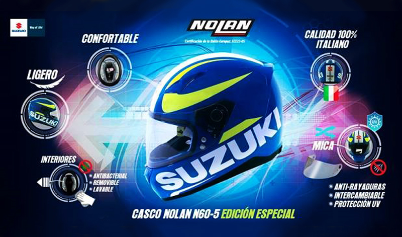 Edición especial, casco Suzuki / Nolan