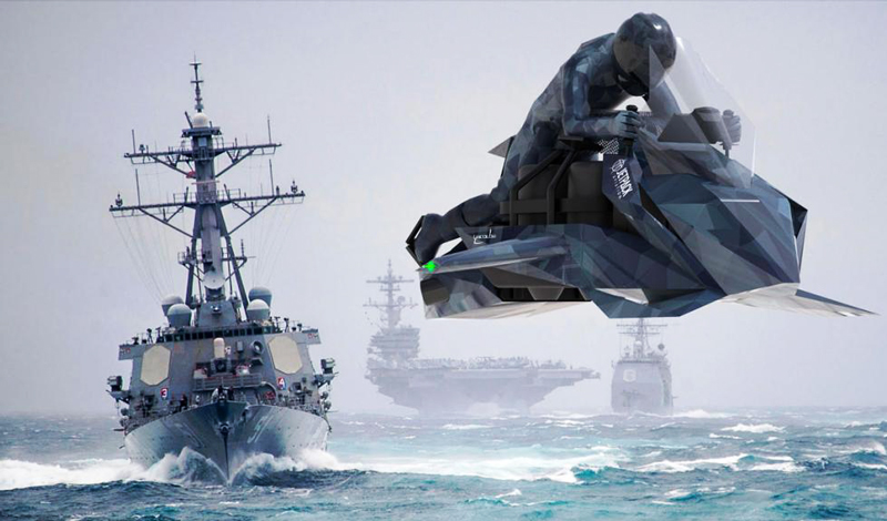 El ejército norteaméricano estrenará moto voladora en 2020