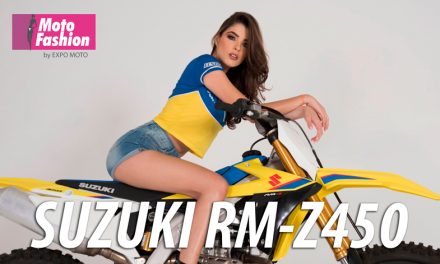 La belleza de Nathalia Vicente engalana a la Suzuki RM-Z450, moto ganadora en la categoría MX1 del Campeonato Nacional de Motocross 2019