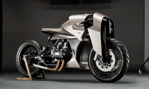 Una moto Honda de 1977 reinventada como una armadura de inspiración samurái