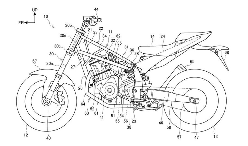 Habemus patente del chasis para la futura Honda Deauville