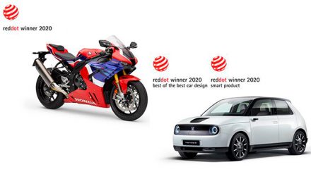Honda e y CBR1000RR-R FIREBLADE obtienen premios de diseño en el Red Dot Award