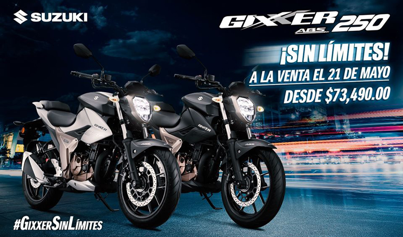Lanzamiento de GIXXER 250 ABS en México