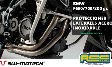 Las protecciones laterales de  motor de SW-MOTECH aportan ese extra de seguridad para tu moto