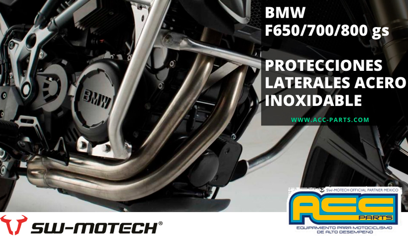 Las protecciones laterales de  motor de SW-MOTECH aportan ese extra de seguridad para tu moto
