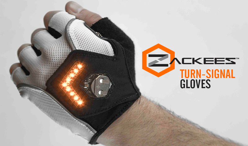 Direccionales LED en guantes