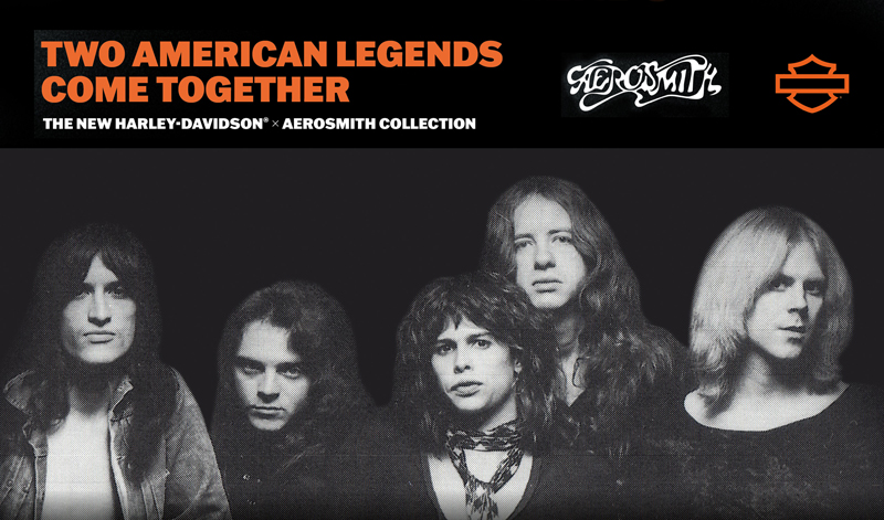 HARLEY-DAVIDSON® se asocia con la legendaria banda Aerosmith y lanza una línea de ropa edición limitada.