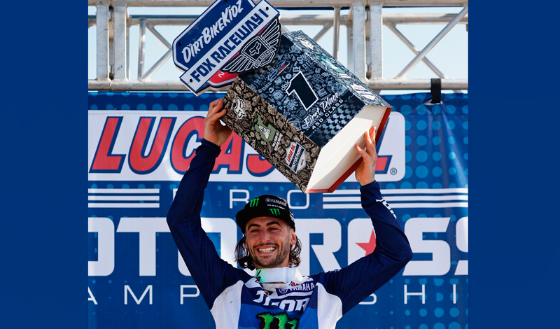 Dylan Ferrandis, del Monster Energy Star Yamaha Racing, consigue su primera victoria en AMA Motocross 450