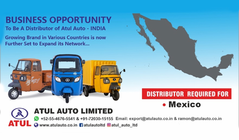 ATUL Auto Limited busca Distribuidor Importador para México