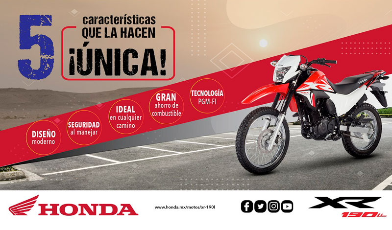 5 características que hacen única a la Honda XR190L