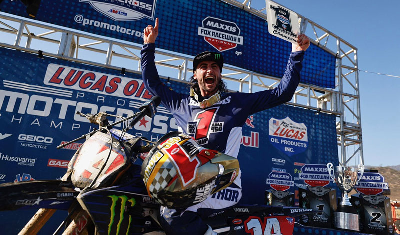 Dylan Ferrandis de Yamaha, el nuevo campeón de AMA Motocross 2021