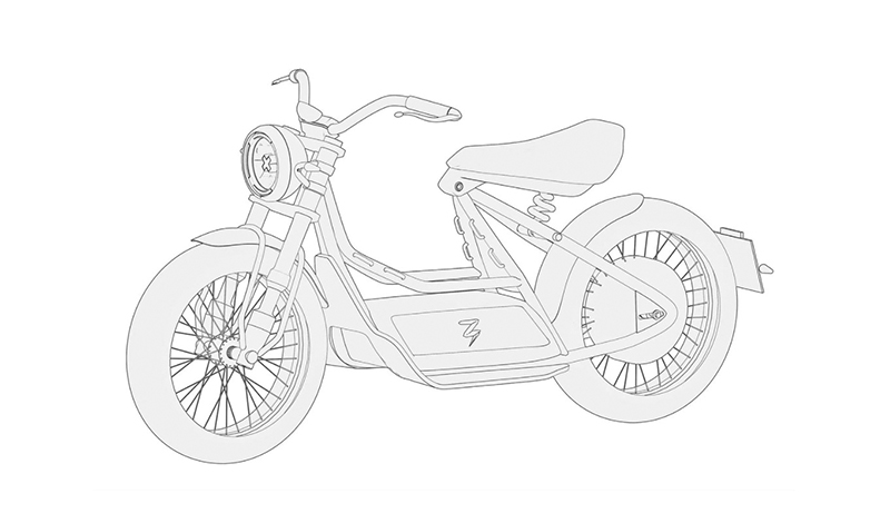 Brixton patenta una motocicleta eléctrica estilo minimalista