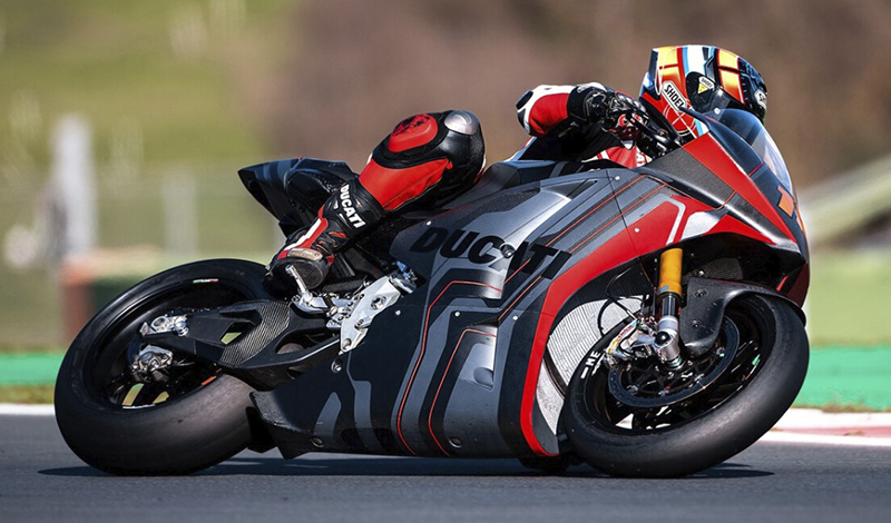 La Ducati V21L, el nuevo prototipo eléctrico para MotoE