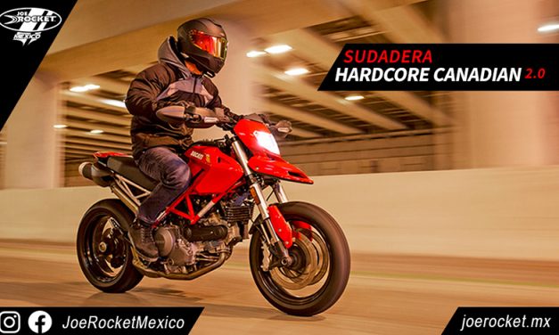 De motociclistas para motociclistas, sudadera Hardcore Canadian