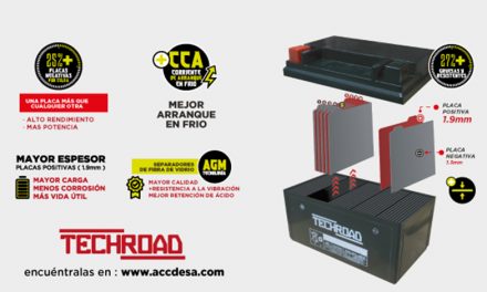 Baterías Tech Road de Acc Desa en Expo Moto Guadalajara