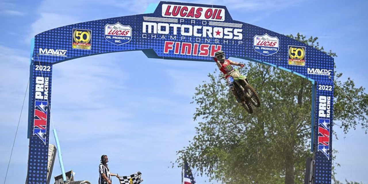 Eli Tomac, ganador del AMA SUPERCROSS en RedBud 2022