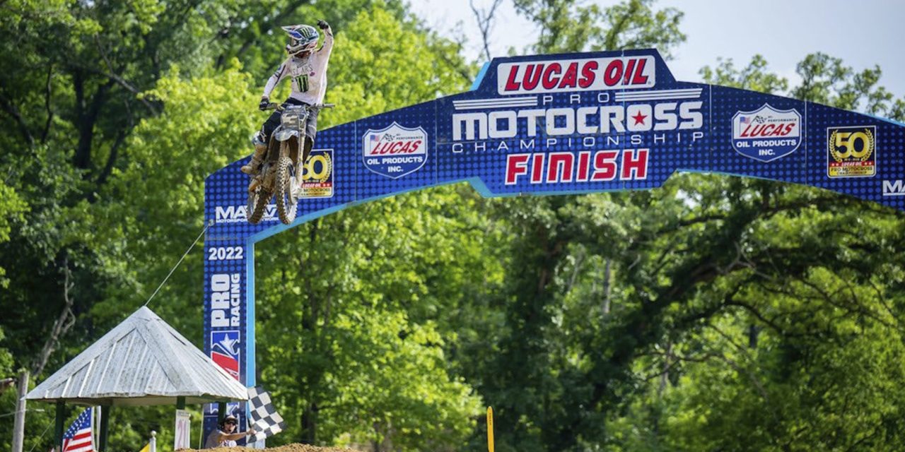 Eli Tomac, ganador de la séptima ronda del campeonato de AMA Motocross