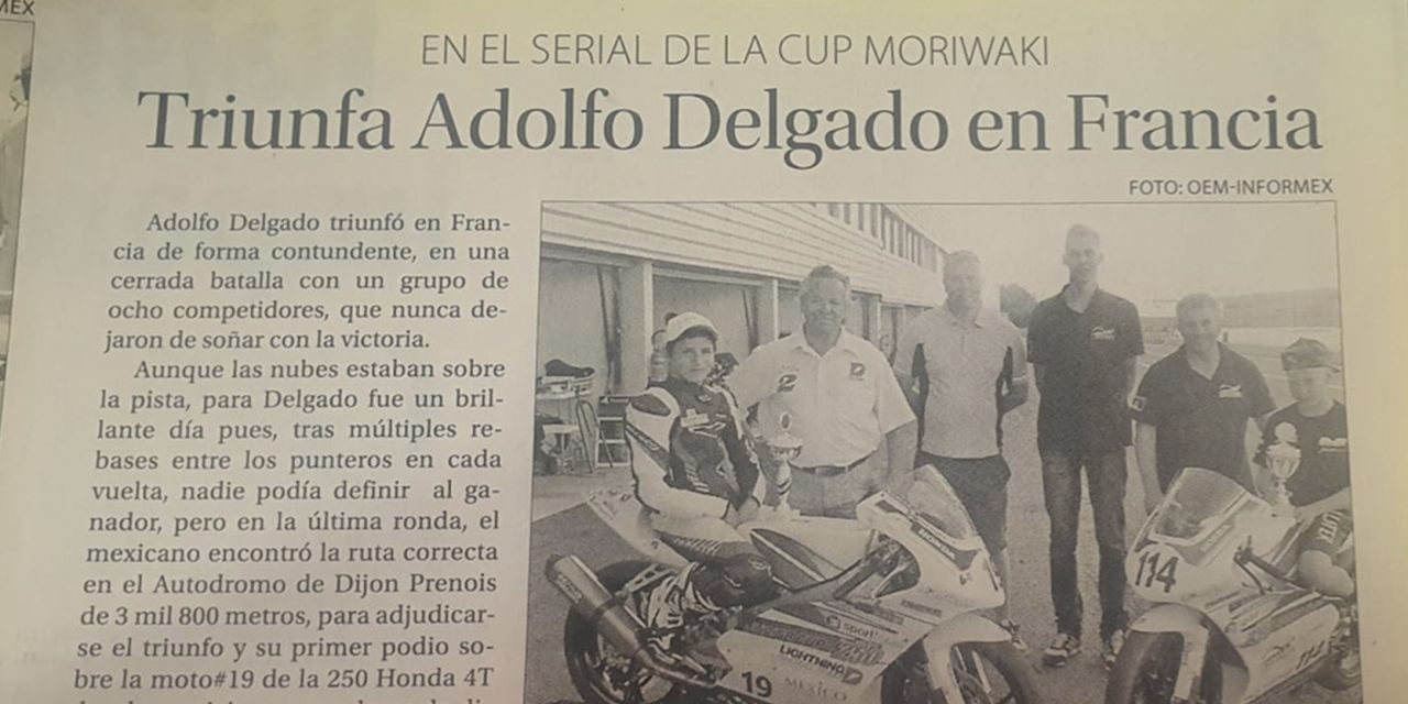 Así fueron los inicios del motociclista Adolfo Delgado López