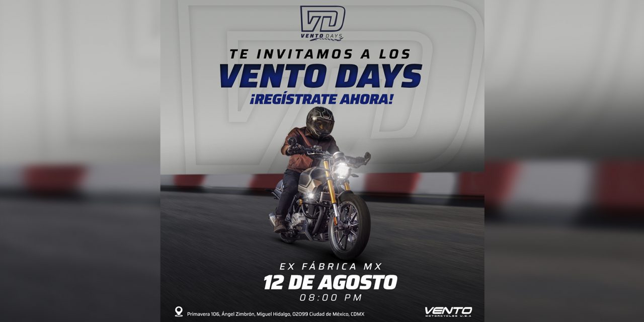 VENTO DAYS, ¡registrate ahora!