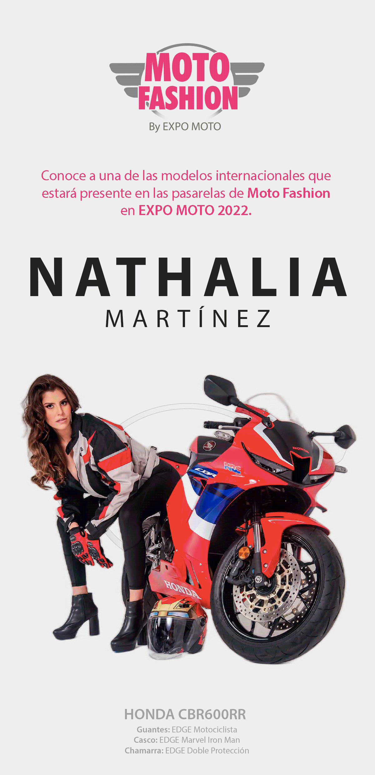 NATHALIA MODELO MOTO FASHION EN Expo Moto 2022 | Motociclo