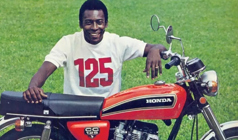 Pelé por siempre en nuestros corazones, la imagen de Honda en gran parte del mundo
