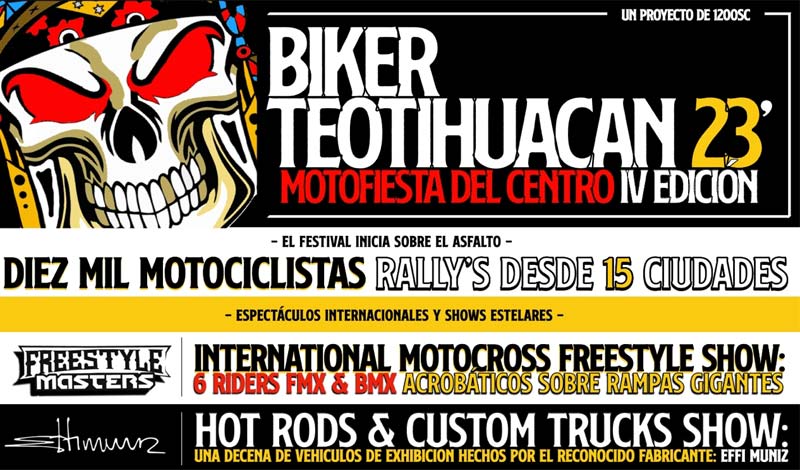 Bienvenidos al Festival de Motociclismo Biker Teotihuacán 2023