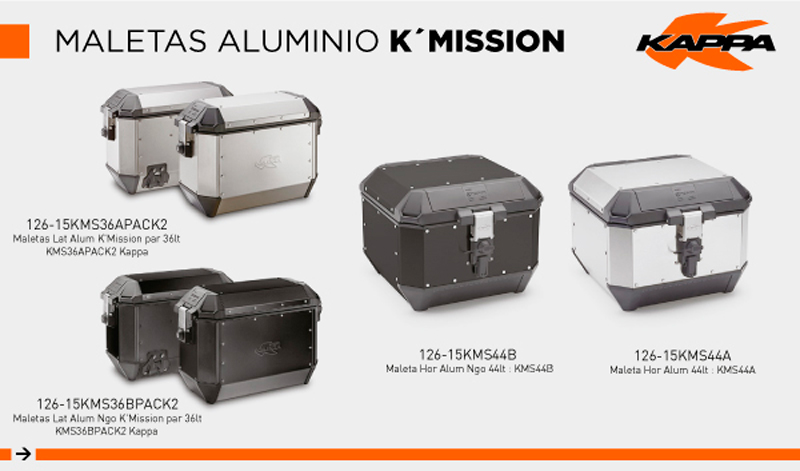 Maletas de aluminio K´Mission de Kappa en ACC DESA