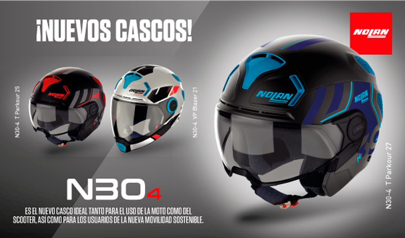 El casco N30-4 es la última innovación tecnológica de Nolan