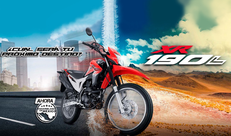 Con la Honda XR190L, no importa el destino