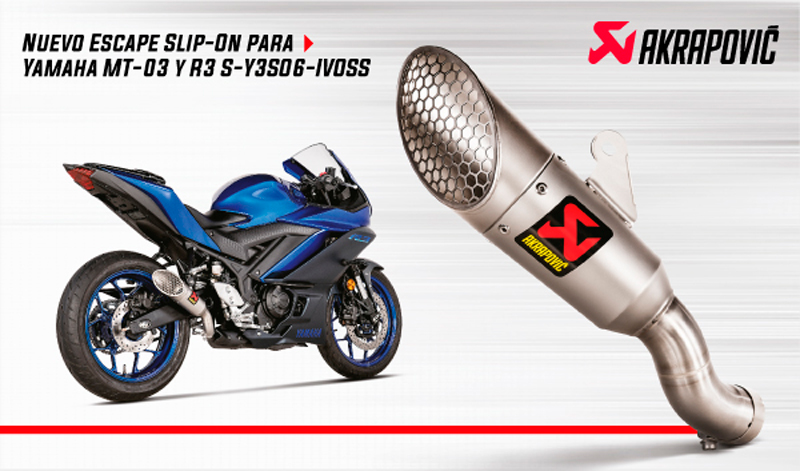 Nuevo Escape Slip-On para Yamaha MT-03 y R3