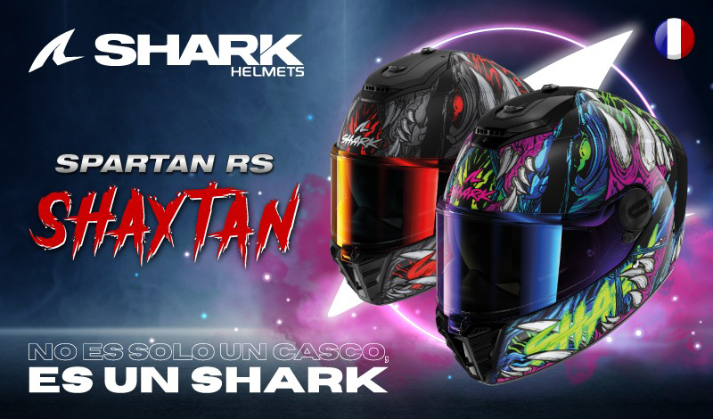 ¡No es solo un casco para motociclista, es un Shark!