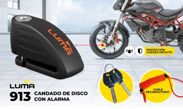Tranquilidad y seguridad para ti y tu moto: Candado de disco con alarma Luma