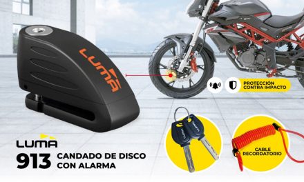 Tranquilidad y seguridad para ti y tu moto: Candado de disco con alarma Luma