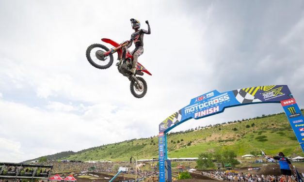 Jett Lawrence consigue la segunda victoria de la temporada en el campeonato de Motocross con la Honda CRF450R