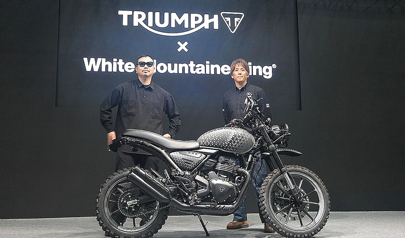 Triumph Scrambler 400 X White Mountaineering: Fusión única de estilo y tecnología