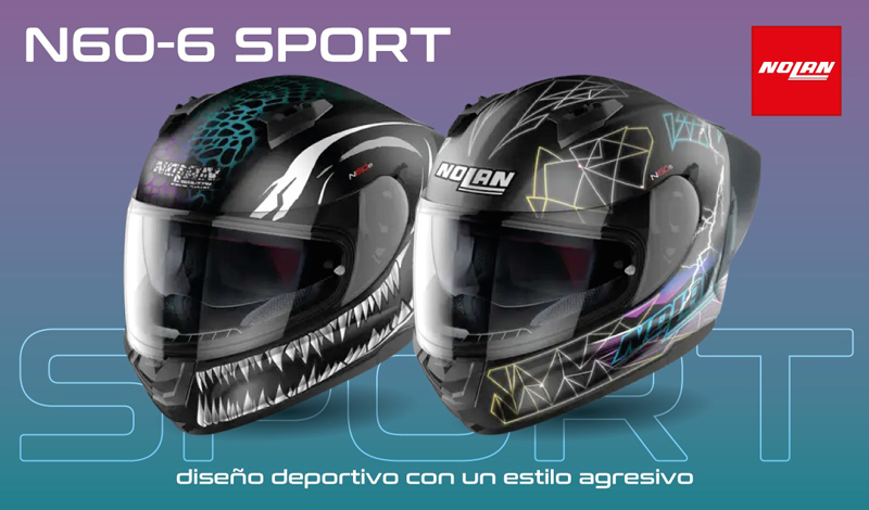 Seguridad y estilo sobre dos ruedas: Cascos N60-6 Sport Ravenous y Raindance