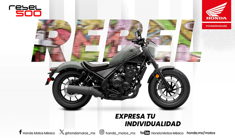 Enciende tu pasión por la carretera con el espíritu osado de la HONDA #Rebel500