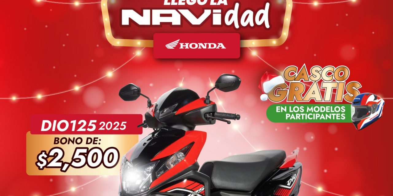 Estrena moto nueva esta navidad con Honda Motos