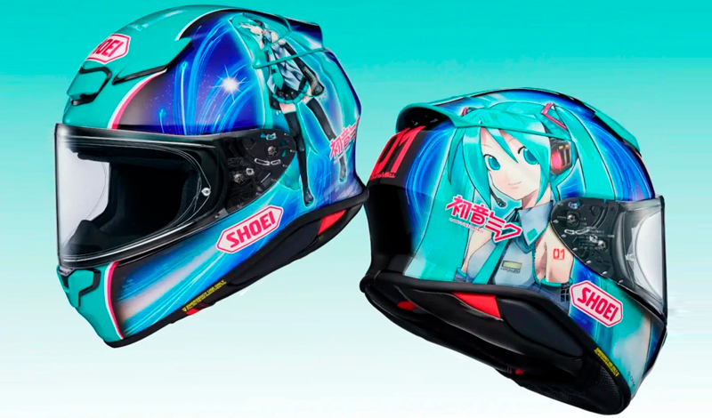 Si eres fanático del ánime y del motociclismo, este casco es para ti
