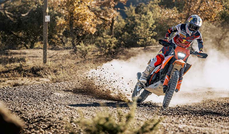 Un manejo de lujo y en cualquier terreno con la KTM 390 Enduro R