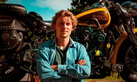 Cultura custom con conciencia: una Harley a base de aceite reciclado emprende su travesía